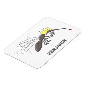 蚊おもしろい虫漫画イラストレーション マグネット (左側)