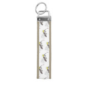 蚊おもしろい虫漫画イラストレーション リストバンドキーホルダー (鍵トップ)