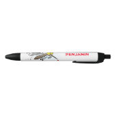 蚊おもしろい虫漫画イラストレーション 黒ボールペン (ボトム)