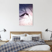 蚊が刺すイラストレーション キャンバスプリント (インサイチュ (寝室))