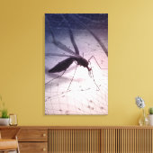 蚊が刺すイラストレーション キャンバスプリント (インサイチュ (リビング))