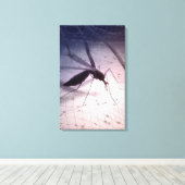 蚊が刺すイラストレーション キャンバスプリント (インサイチュ (ウッドフロア))