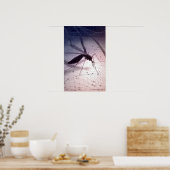 蚊が刺すイラストレーション ポスター (キッチン)