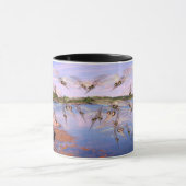 蚊が群がり、スカンジナビアのフィヨルド マグカップ (中央)