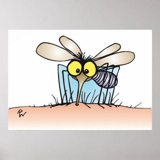 蚊が腕のポスターをかく ポスター (正面)