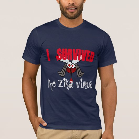 蚊との「I the Zika virus」 Tシャツ (正面)