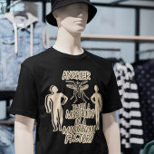 蚊のおもしろいジョークパパジョーク男性のスタイルグラフィック Tシャツ