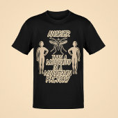 蚊のおもしろいジョークパパジョーク男性のスタイルグラフィック Tシャツ