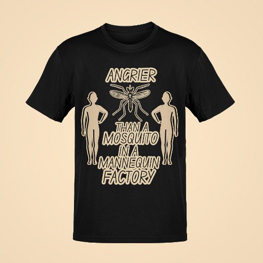 蚊のおもしろいジョークパパジョーク男性のスタイルグラフィック Tシャツ