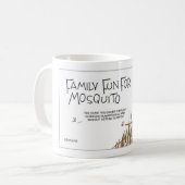 蚊のおもしろい コーヒーマグカップ (正面左)