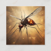 蚊のフラクタル・アート スクエア名刺 (裏面)