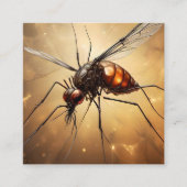 蚊のフラクタル・アート スクエア名刺 (正面)