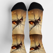 蚊のフラクタル・アート ソックス (上部)