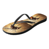 蚊のフラクタル・アート ビーチサンダル (アングル)