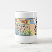 蚊のユーモア漫画のコーヒーマグ コーヒーマグカップ (中央)