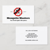 蚊の害虫駆除アイコンなし 名刺 (正面/裏面)