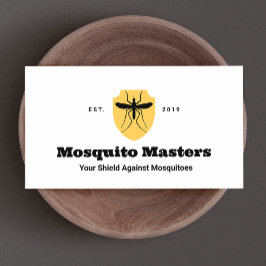 蚊の害虫駆除シールドロゴ 名刺