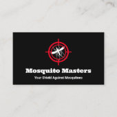 蚊の害虫駆除ターゲットロゴ 名刺 (正面)