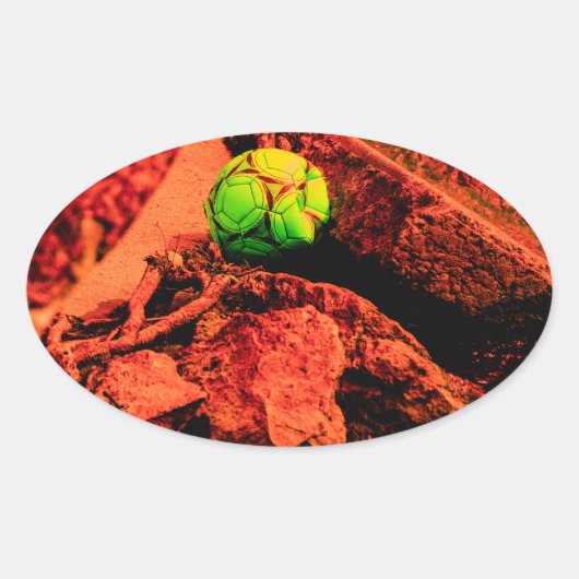 蚊の探険家 楕円形シール (正面)