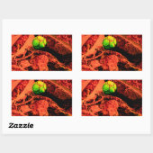 蚊の探険家 長方形シール (シート)