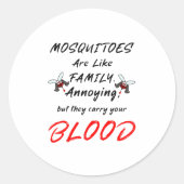 蚊は家族に似ている。 ラウンドシール (正面)