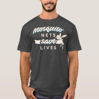 蚊帳が抗救金デザインに住む Tシャツ