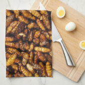 蚕のフライ…タイ通り食品 キッチンタオル (四つ折り)