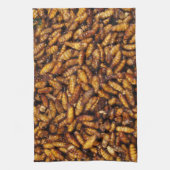 蚕のフライ…タイ通り食品 キッチンタオル (縦)