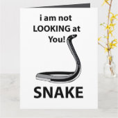 蛇お前を見てなおもしろいい カード (黄色い花)
