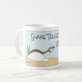 蛇が物語を語る コーヒーマグカップ (正面左)