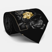 蛇とバラの壁画 ネクタイ (ロール)