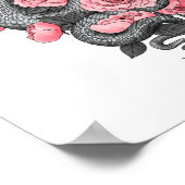 蛇と桃のバラ ポスター (角)