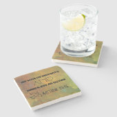 蛇のように賢く、鳩のように無害である引用文 ストーンコースター (横)