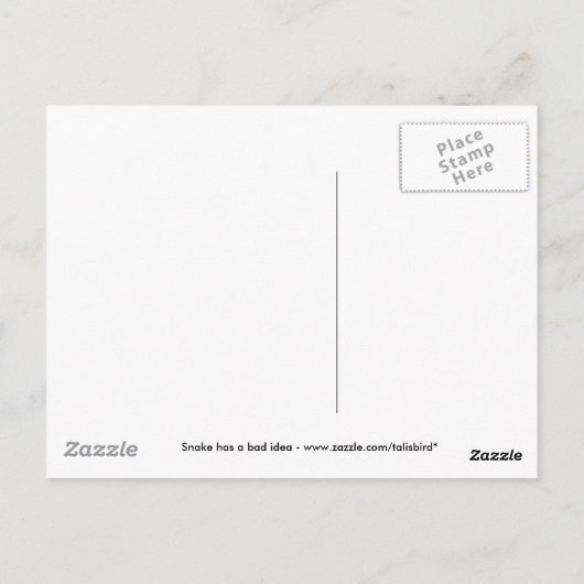 蛇のアイディア ポストカード (裏面)