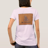 蛇のイメージを踏み出さない Tシャツ (裏面)