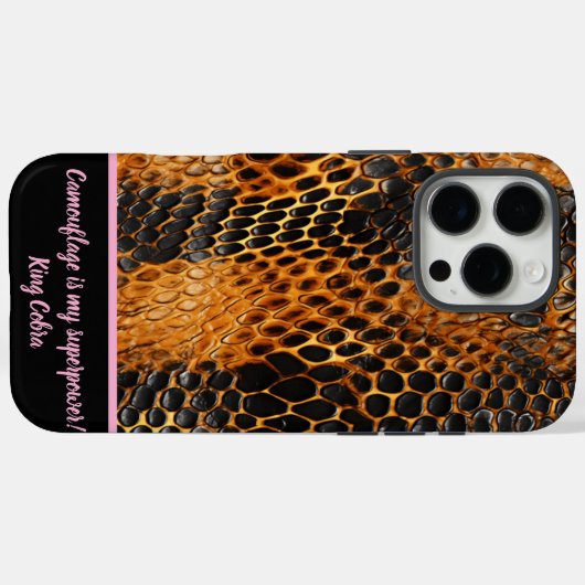 蛇のカラフル皮は自然の芸術を示している Case-Mate iPhoneケース (裏面 (横))