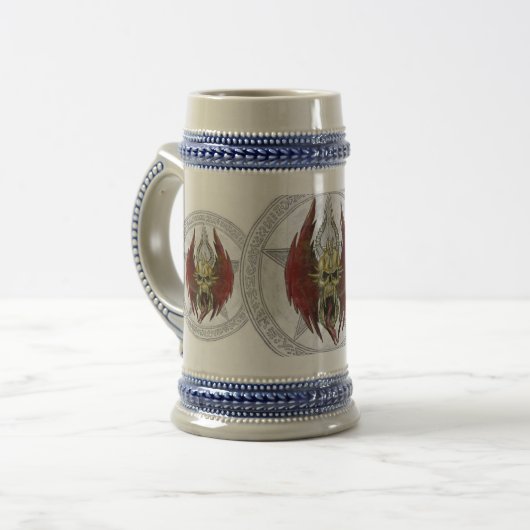 蛇のスカル ビールジョッキ (正面左)