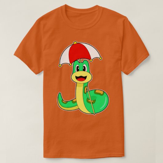 蛇の傘 Tシャツ (デザイン正面)
