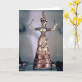 蛇の女神 カード (黄色い花)