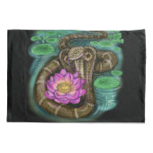 蛇の年の〔占星術の〕十二宮図コブラ中国のピローケース 枕カバー (裏面)