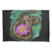 蛇の年の〔占星術の〕十二宮図コブラ中国のピローケース 枕カバー (正面)