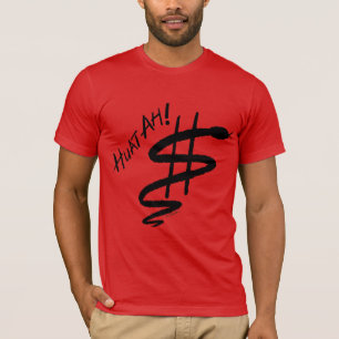 蛇の年"Huat Ah!"の軽いファブリック Tシャツ