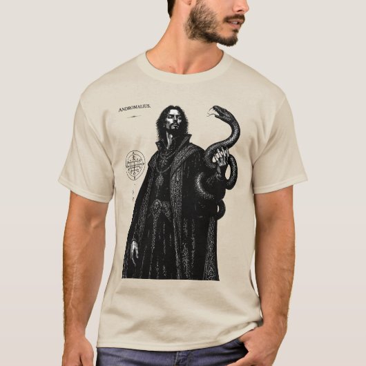 蛇の影の裁判官アンドロマリウス Tシャツ (正面)