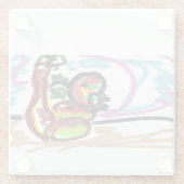 蛇の愛 ガラスコースター (裏面)