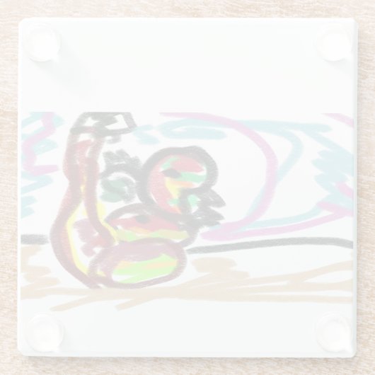 蛇の愛 ガラスコースター (裏面)