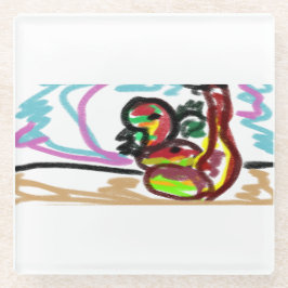 蛇の愛 ガラスコースター