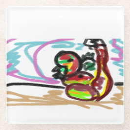 蛇の愛 ガラスコースター