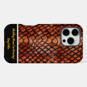 蛇の皮を剥く複雑な質感 iPhoneケース (裏面横)