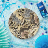 蛇の皮、虎。 ペーパープレート (パーティー)