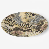 蛇の皮、虎。 ペーパープレート (アングル)